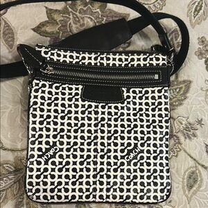 Coach Black and White Geometric Crossbody Bag